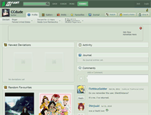 Tablet Screenshot of ccdude.deviantart.com