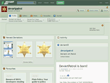 Tablet Screenshot of devartpatrol.deviantart.com