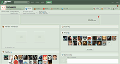 Desktop Screenshot of comalarm.deviantart.com