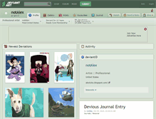 Tablet Screenshot of notalex.deviantart.com
