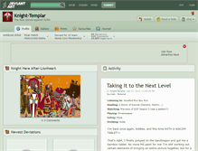 Tablet Screenshot of knight-templar.deviantart.com
