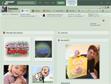 Tablet Screenshot of domzino.deviantart.com