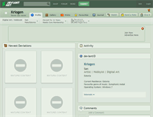 Tablet Screenshot of kriogen.deviantart.com