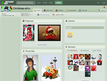 Tablet Screenshot of christmas-art.deviantart.com