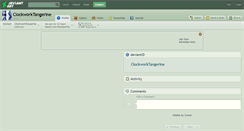 Desktop Screenshot of clockworktangerine.deviantart.com