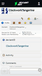 Mobile Screenshot of clockworktangerine.deviantart.com