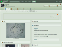 Tablet Screenshot of peppal.deviantart.com