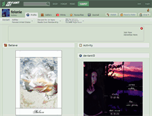 Tablet Screenshot of felonie.deviantart.com