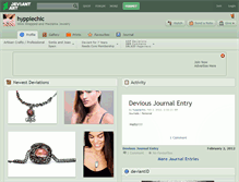 Tablet Screenshot of hyppiechic.deviantart.com