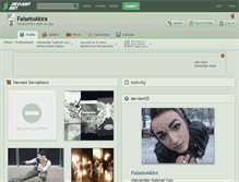 Tablet Screenshot of falsetoakira.deviantart.com