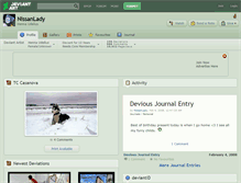 Tablet Screenshot of nissanlady.deviantart.com