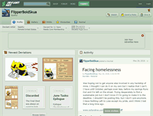 Tablet Screenshot of flipperboidskua.deviantart.com