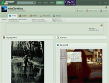 Tablet Screenshot of misschristina.deviantart.com