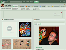 Tablet Screenshot of markador.deviantart.com