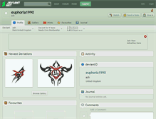 Tablet Screenshot of euphoria1990.deviantart.com