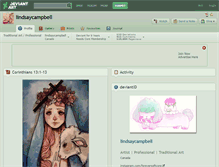 Tablet Screenshot of lindsaycampbell.deviantart.com