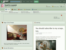 Tablet Screenshot of foxell16-vocaloid.deviantart.com
