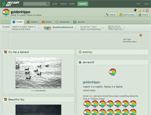 Tablet Screenshot of goldenhippo.deviantart.com