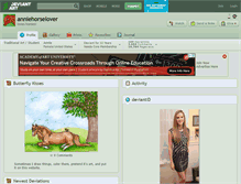 Tablet Screenshot of anniehorselover.deviantart.com