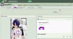 Desktop Screenshot of prince-saffiru.deviantart.com