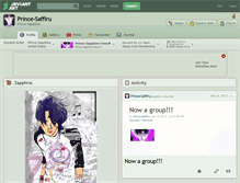 Tablet Screenshot of prince-saffiru.deviantart.com