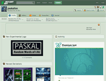 Tablet Screenshot of paskalion.deviantart.com