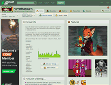 Tablet Screenshot of horrorhumour.deviantart.com