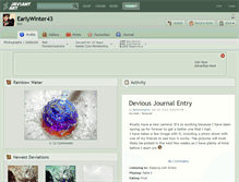 Tablet Screenshot of earlywinter43.deviantart.com