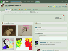 Tablet Screenshot of myrmidryadthesecond.deviantart.com