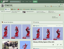 Tablet Screenshot of kriegerman.deviantart.com