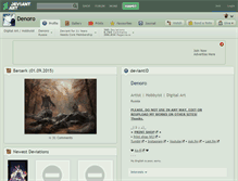 Tablet Screenshot of denoro.deviantart.com