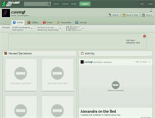 Tablet Screenshot of cunningf.deviantart.com