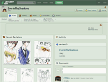 Tablet Screenshot of everintheshadows.deviantart.com