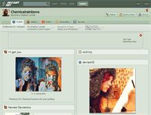 Tablet Screenshot of chemicalrainbows.deviantart.com