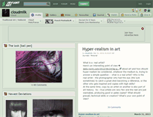 Tablet Screenshot of cloudmilk.deviantart.com