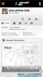 Mobile Screenshot of plus-anima-club.deviantart.com