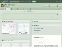 Tablet Screenshot of plus-anima-club.deviantart.com