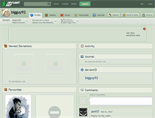 Tablet Screenshot of bigguy92.deviantart.com