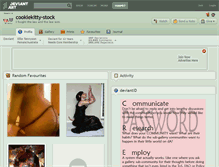 Tablet Screenshot of cookiekitty-stock.deviantart.com