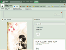 Tablet Screenshot of julie-lynn.deviantart.com