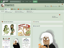 Tablet Screenshot of delegategavin.deviantart.com
