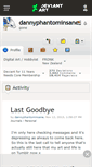 Mobile Screenshot of dannyphantominsane.deviantart.com