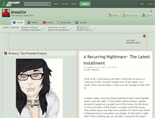 Tablet Screenshot of krossx24.deviantart.com