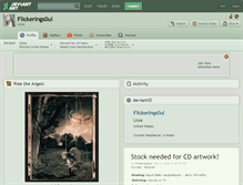 Tablet Screenshot of flickerings0ul.deviantart.com