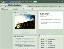 Tablet Screenshot of eliteemotionalart.deviantart.com