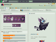 Tablet Screenshot of phantom-ice.deviantart.com
