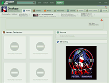 Tablet Screenshot of divarope.deviantart.com