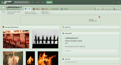 Desktop Screenshot of lapetitedame17.deviantart.com
