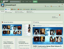 Tablet Screenshot of fullmetalninja25.deviantart.com