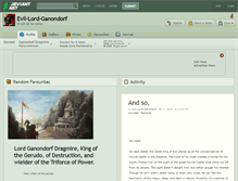 Tablet Screenshot of evil-lord-ganondorf.deviantart.com